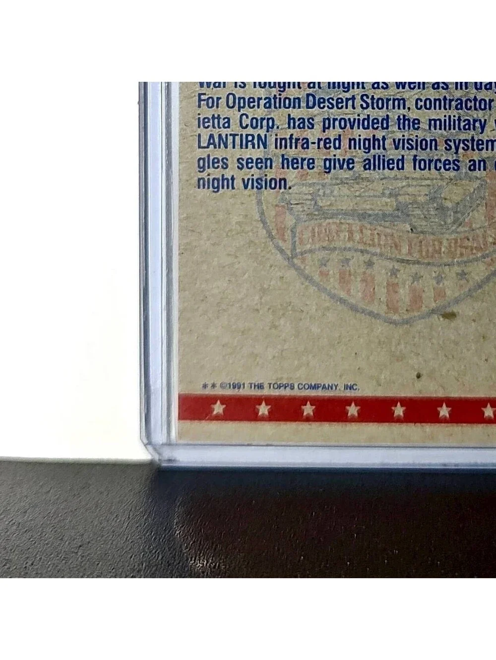 Night Vision Goggles 1991 Topps Desert Storm #63 Card - Picture 9 of 10